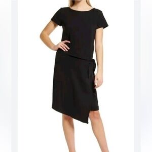 Caslon Black Stretch Cotton Wrap Dress Women’s Size XL.
